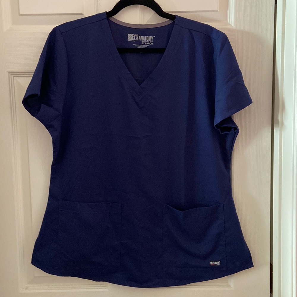 Grey’s Anatomy Navy Blue Scrub Set Women’s Large